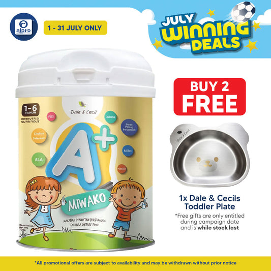 Miwako A+ Plant-based Milk Formula 700g | For Children Age 1-6 Years Old Miwako