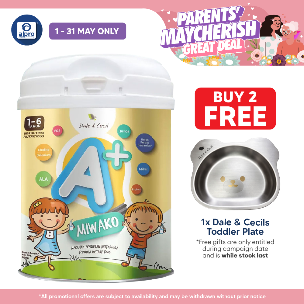 Miwako A+ Plant-based Milk Formula 700g | For Children Age 1-6 Years Old Miwako