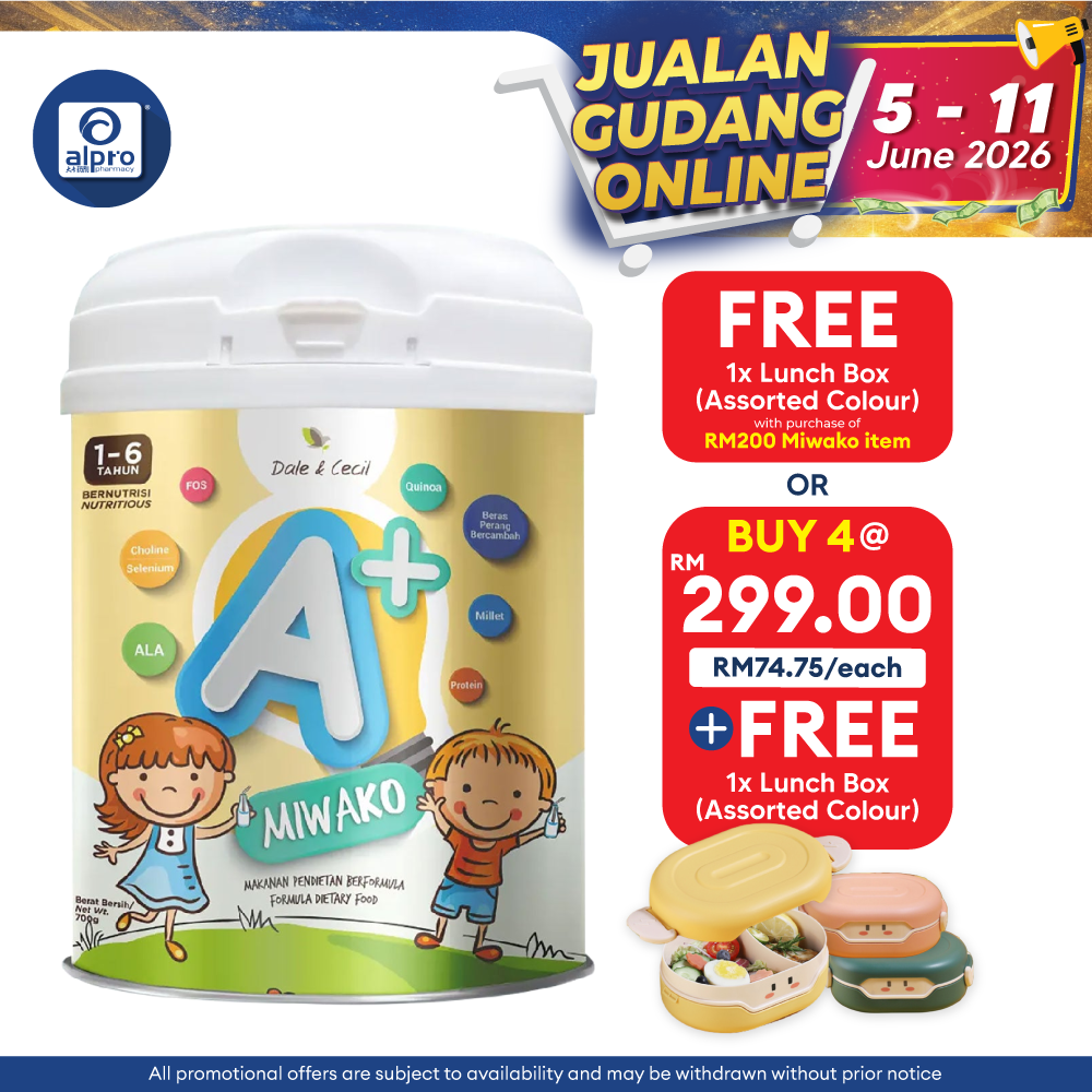 Miwako A+ Plant-based Milk Formula 700g | For Children Age 1-6 Years Old Miwako