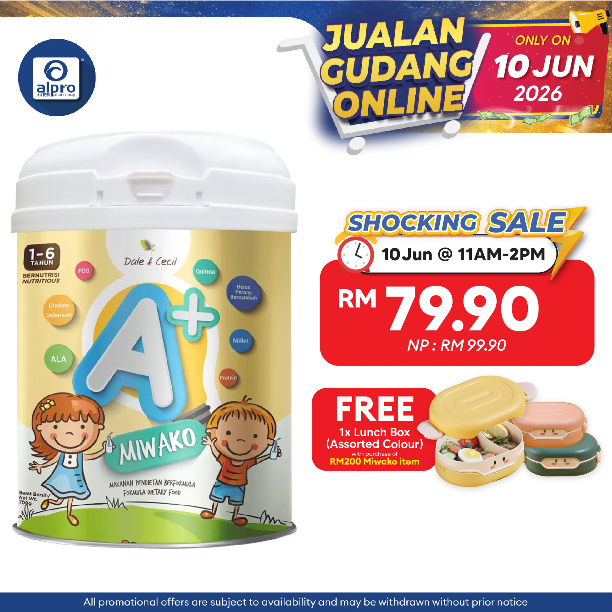 Miwako A+ Plant-based Milk Formula 700g | For Children Age 1-6 Years Old Miwako