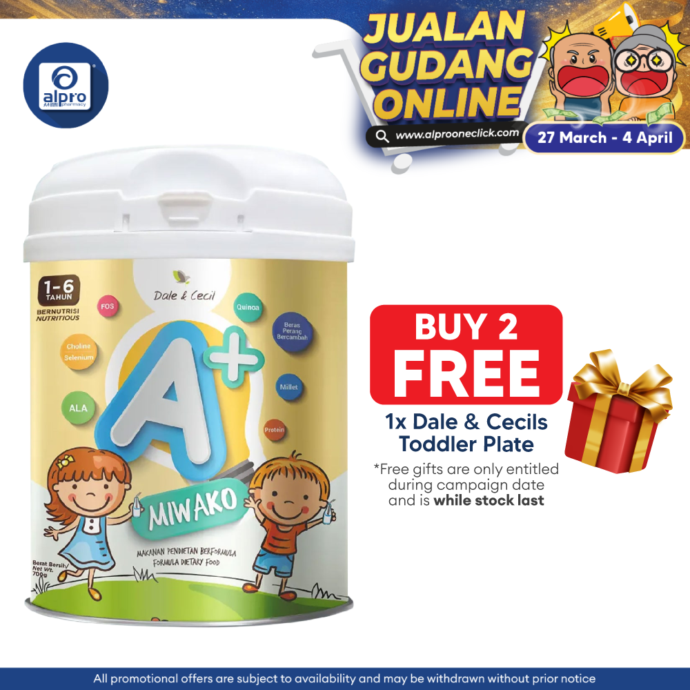 Miwako A+ Plant-based Milk Formula 700g | For Children Age 1-6 Years Old Miwako