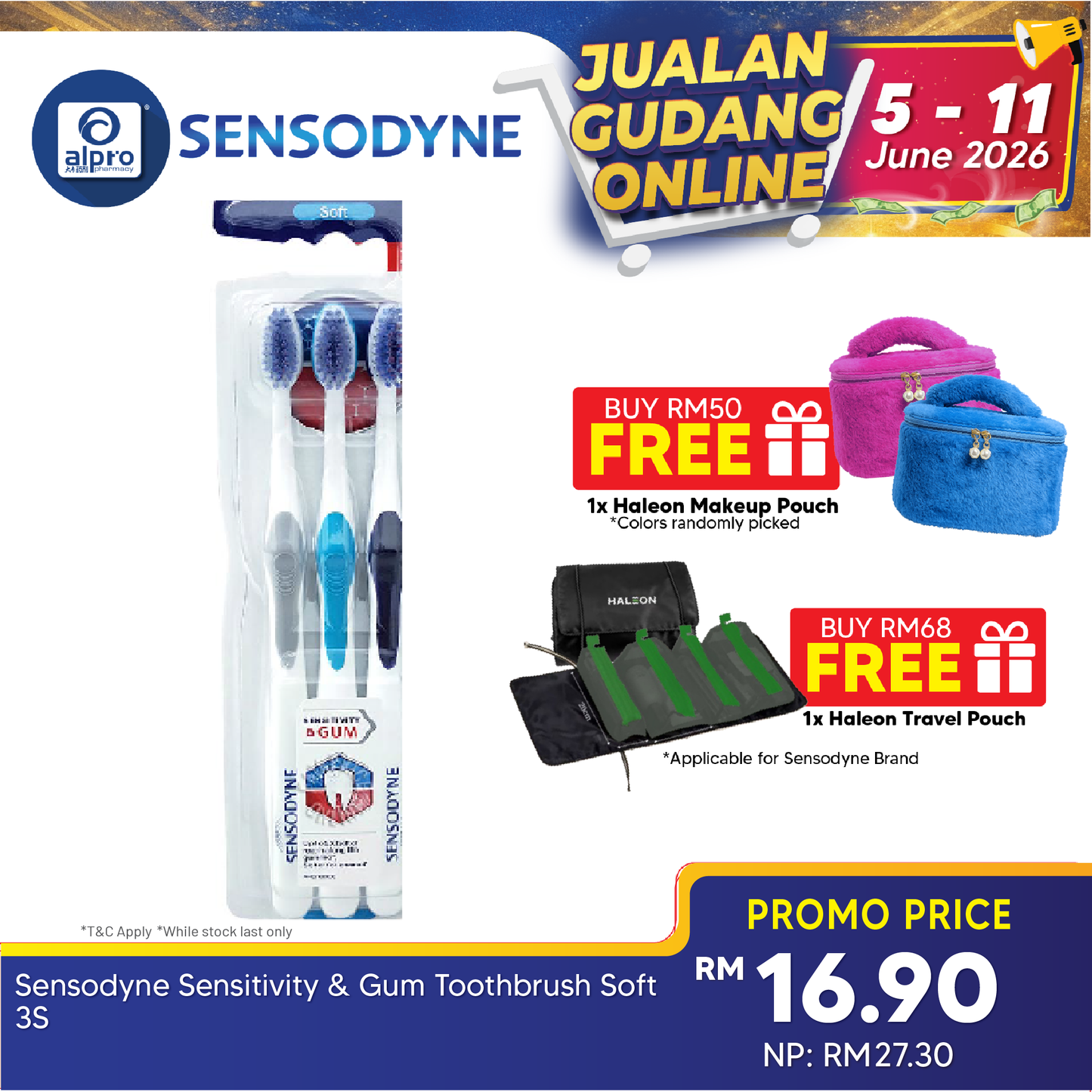 Sensodyne Sensitivity & Gum Toothbrush Soft 3s Sensodyne