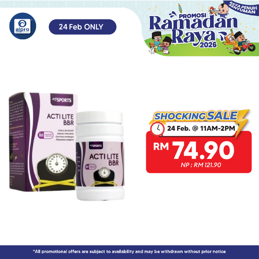 Actilite BBR 60s | For Weight Loss (Exp. Date: 31 May 2026) Actisport