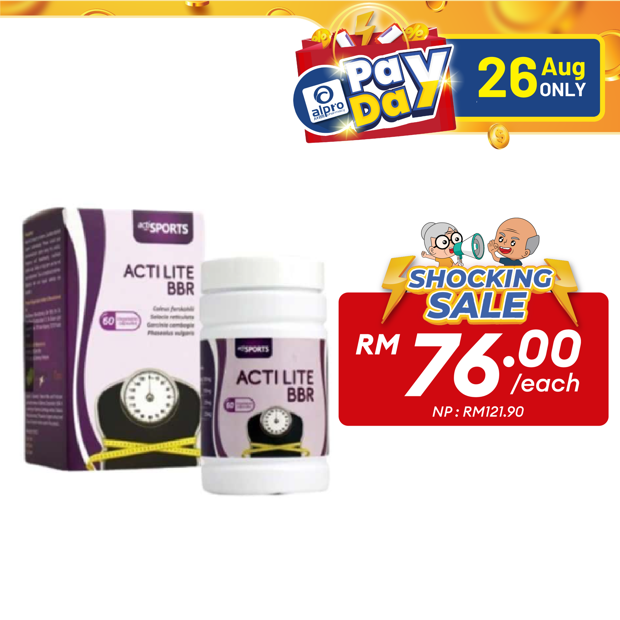 Actilite BBR 60s | For Weight Loss Alpro Pharmacy