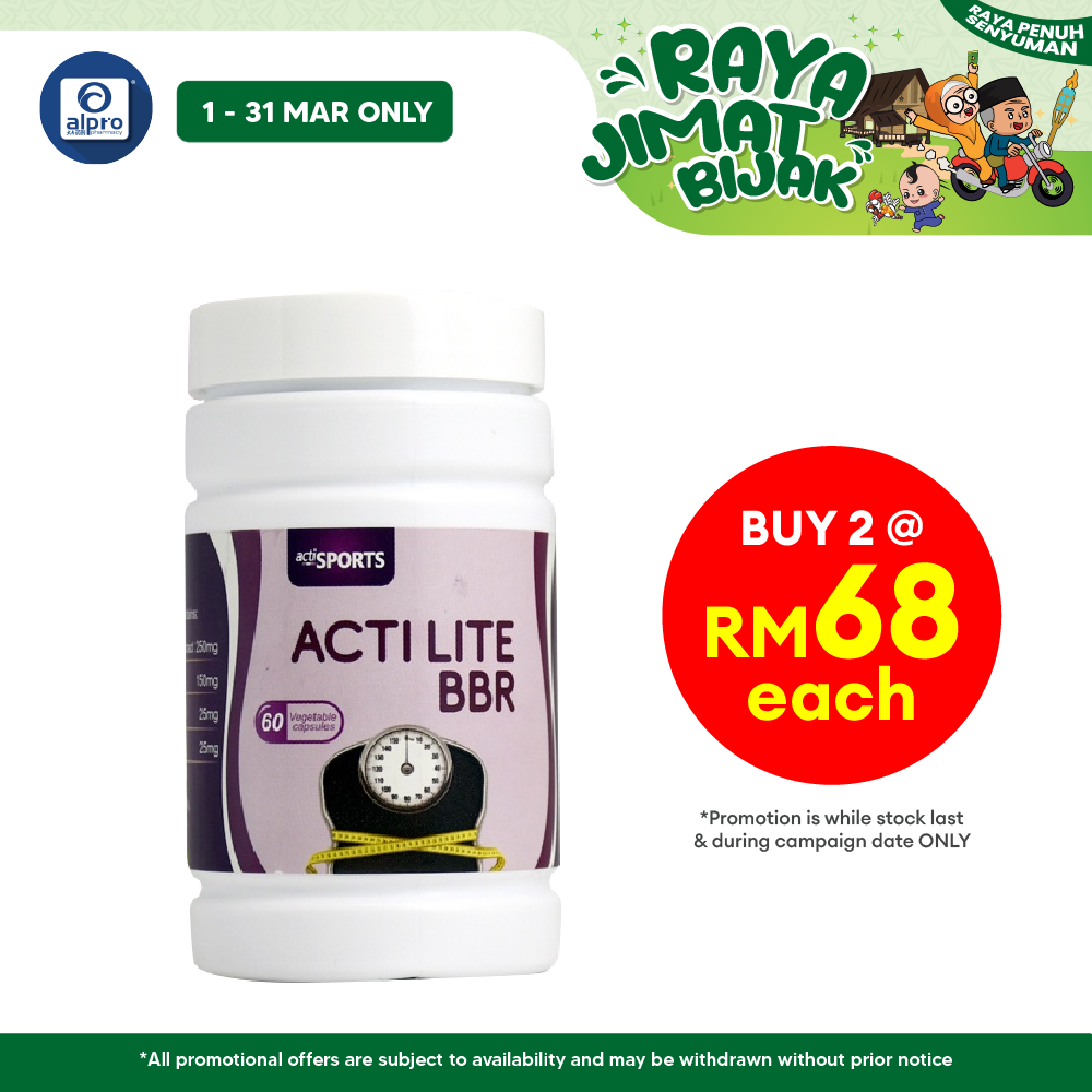 Actilite BBR 60s | For Weight Loss (Exp. Date: 31 May 2026) Actisport