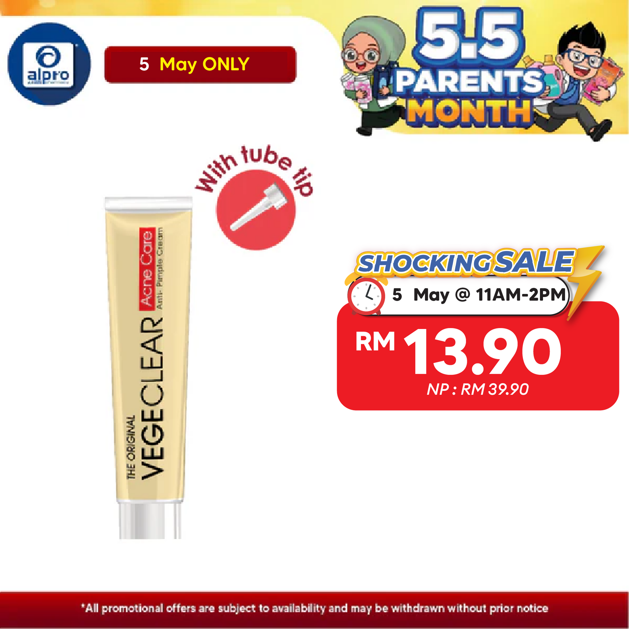 The Original Vegeclear Anti-Acne Cream 30g | Pimple Cream The Original Vege