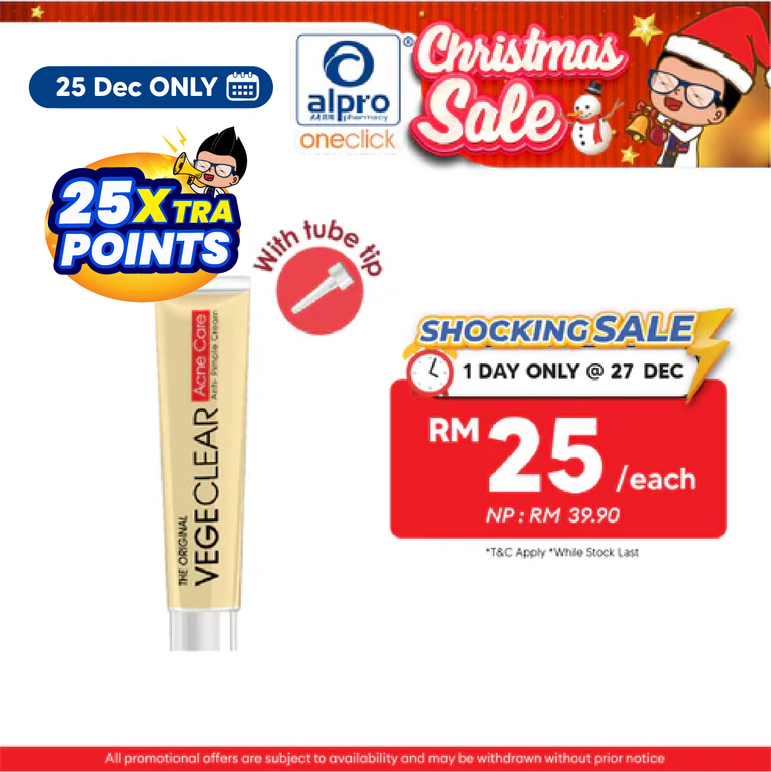 The Original Vegeclear Anti-Acne Cream 30g | Pimple Cream The Original Vege