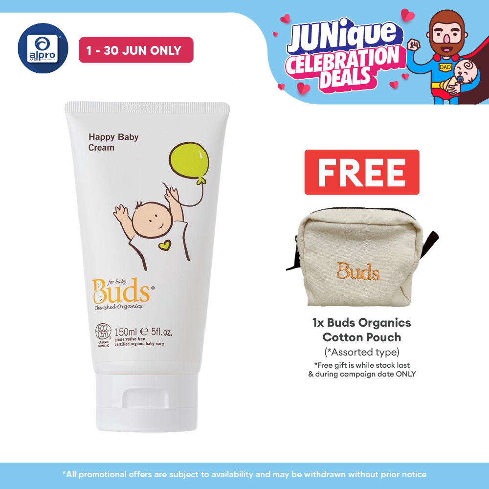 Buds Happy Baby Cream 150ml | Soothes Baby Skin Buds