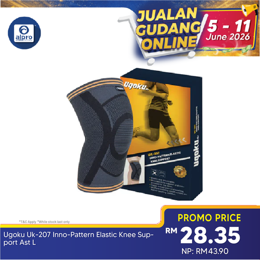 Ugoku Inno-pattern Elastic Knee Support UK-207 | Best for Daily Activity Ugoku