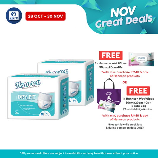 Hennson Dry Fit Regular Pants (Size M/ L) 10s | Double Leak Protection Hennson