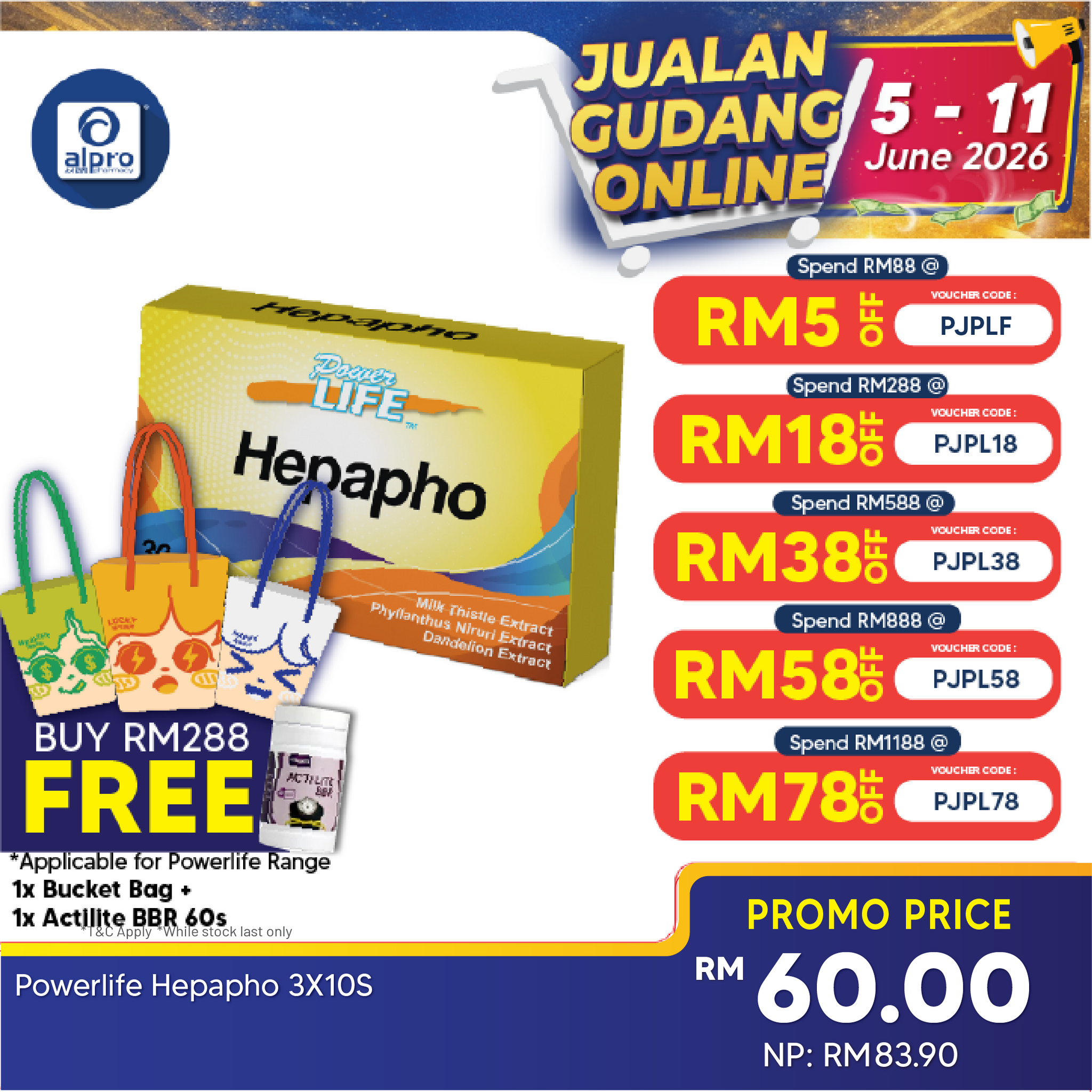 Powerlife Hepapho 3x10s | Liver Tonic Powerlife