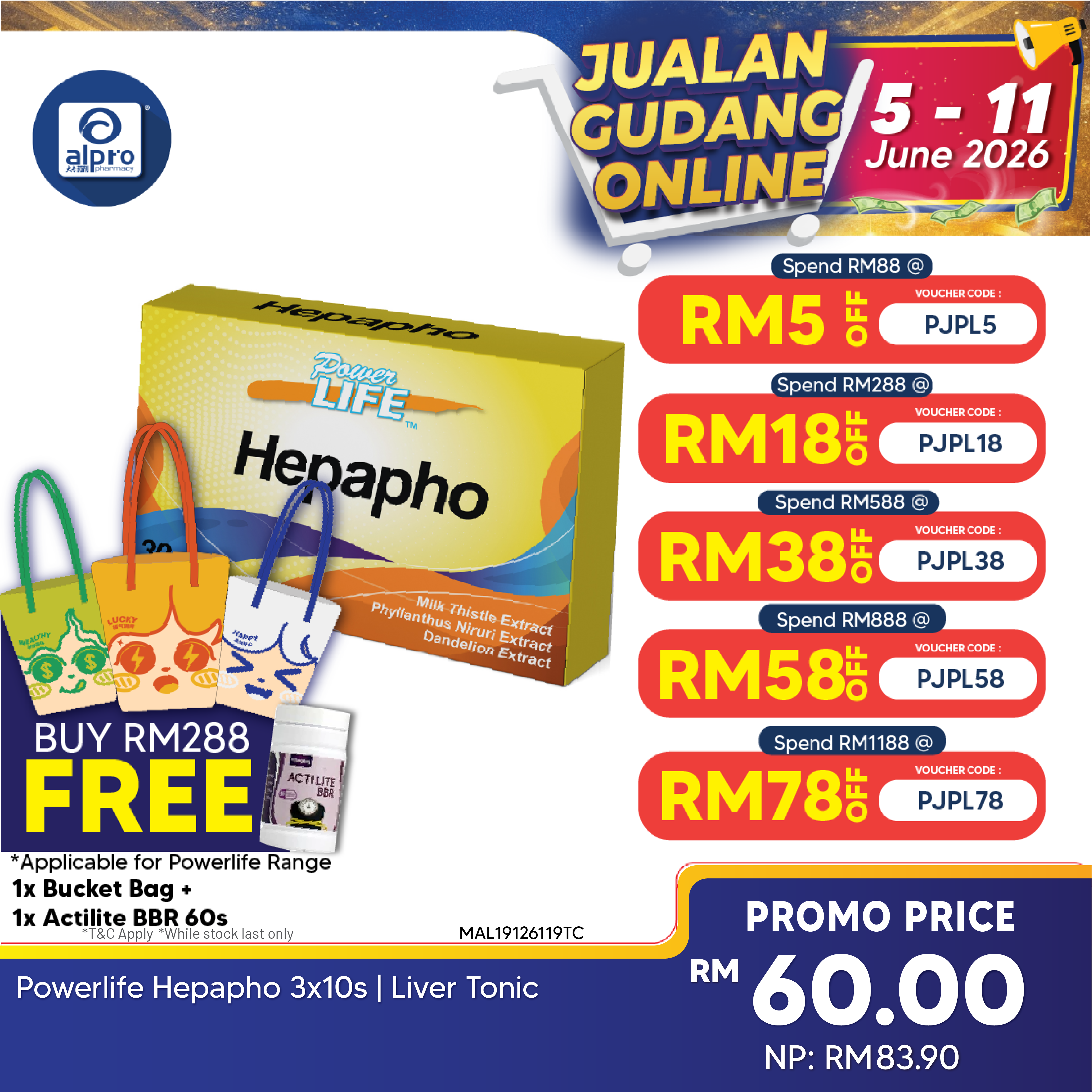Powerlife Hepapho 3x10s | Liver Tonic Powerlife
