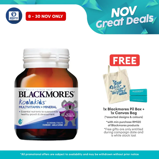 Blackmores Kids Multivitamin + Minerals Strawberry 60s | Promotes Healthy Immune System Blackmores