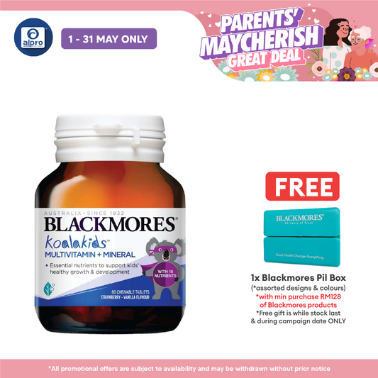 Blackmores Kids Multivitamin + Minerals Strawberry 60s | Promotes Healthy Immune System Blackmores