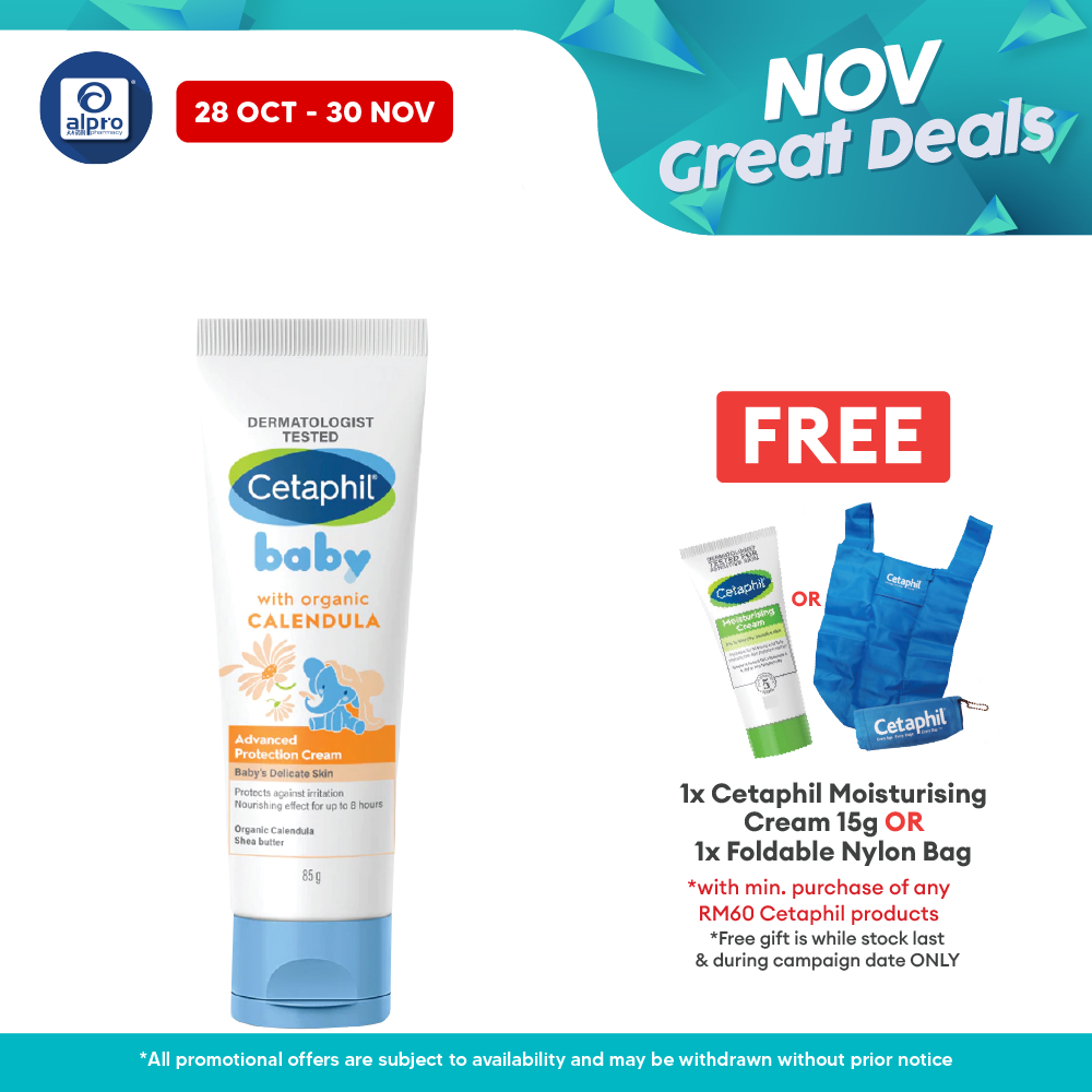Cetaphil Baby Advance Protection Cream 85g | Moisturizing and Soothing Cetaphil