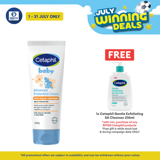 Cetaphil Baby Advance Protection Cream 85g | Moisturizing and Soothing Cetaphil