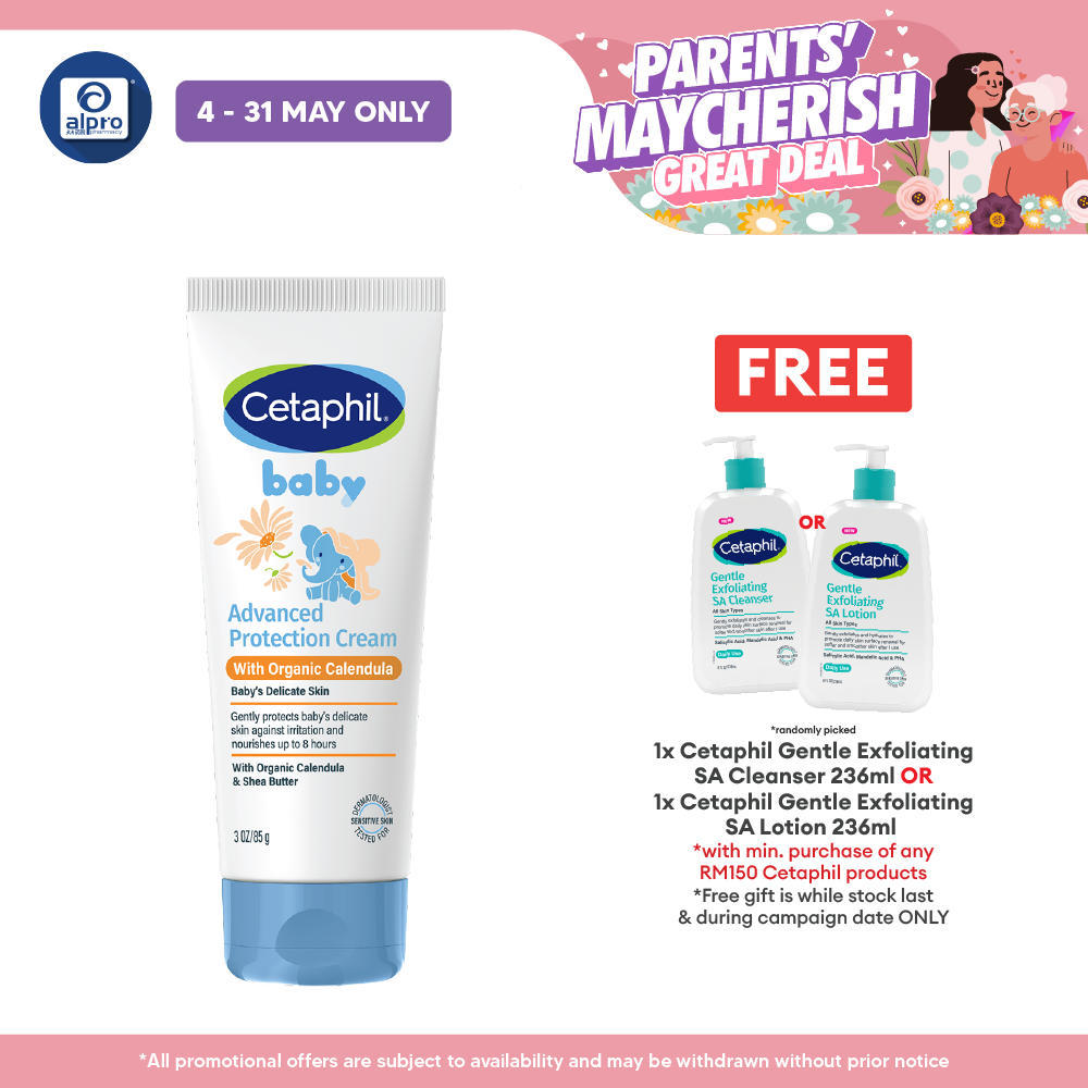 Cetaphil Baby Advance Protection Cream 85g | Moisturizing and Soothing Cetaphil