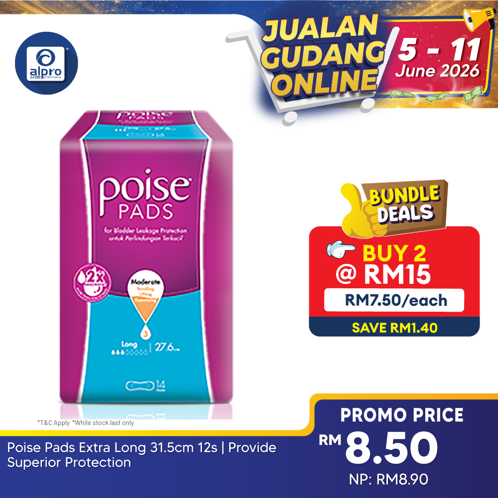 Poise Pads Extra Long 31.5cm 12s | Provide Superior Protection Poise