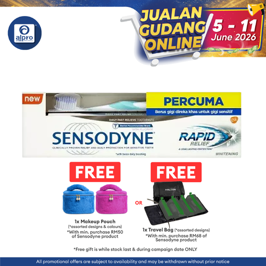 Sensodyne Rapid Relief 100g Free Toothbrush | Fast Relief for Sensitive Teeth Sensodyne