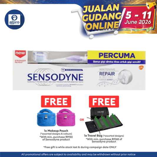 Sensodyne Repair & Protect Whitening 100g Free Toothbrush Sensodyne