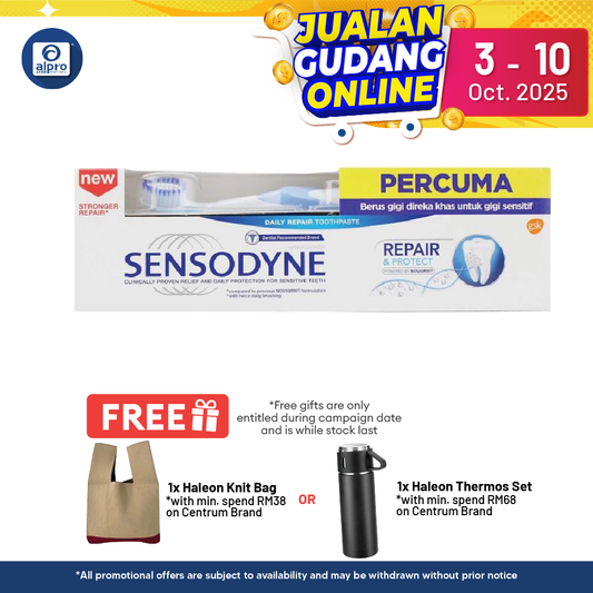 Sensodyne Repair & Protect 100g Free Toothbrush | Promotes Healthy Gums Sensodyne