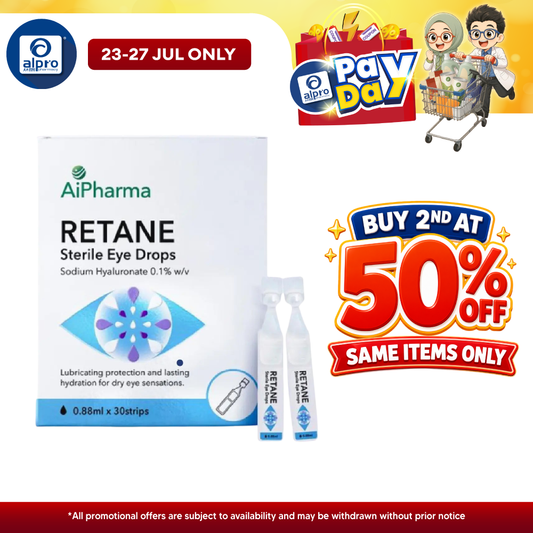 Retane Sterile Eye Drops 30x0.88ml | Relief Dryness of Eyes AiPharma