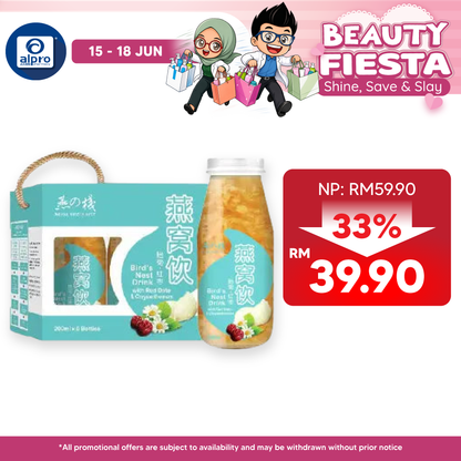 Royal Bird Nest Drink With Red Date & Chrysanthemum 6s x 200ml | Boost Immune System Lennox