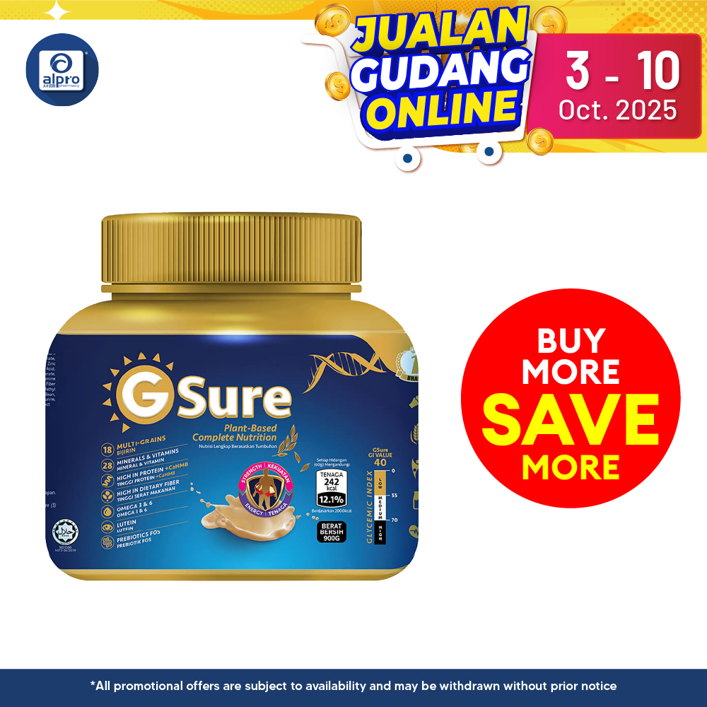 GoodMorning GSure Plant-based Protein 850g Alpro Pharmacy