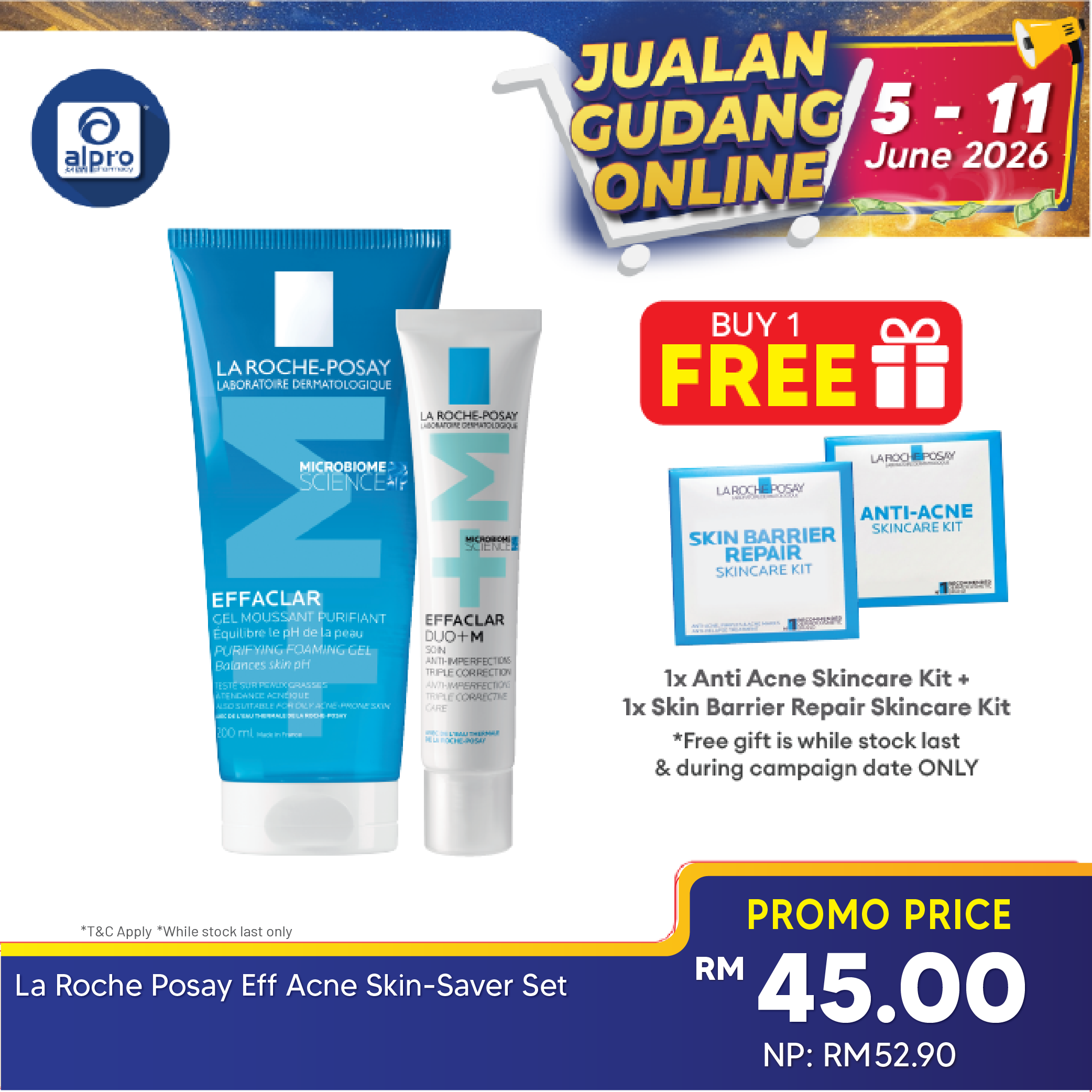 La Roche Posay Effaclar Acne Skin Saver Set La Roche Posay