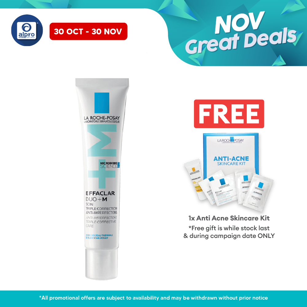 La Roche Posay Effaclar Duo (+) Acne Moisturiser 40ml | Hydrates Oily Skin La Roche Posay