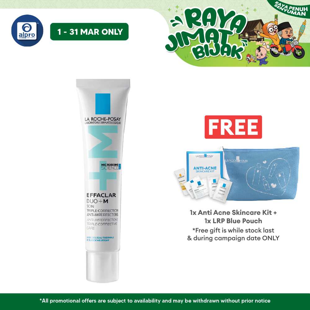 La Roche Posay Effaclar Duo (+) Acne Moisturiser 40ml | Hydrates Oily Skin La Roche Posay