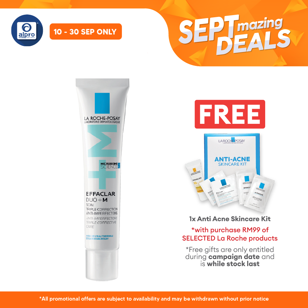 La Roche Posay Effaclar Duo (+) Acne Moisturiser 40ml | Hydrates Oily Skin Alpro Pharmacy