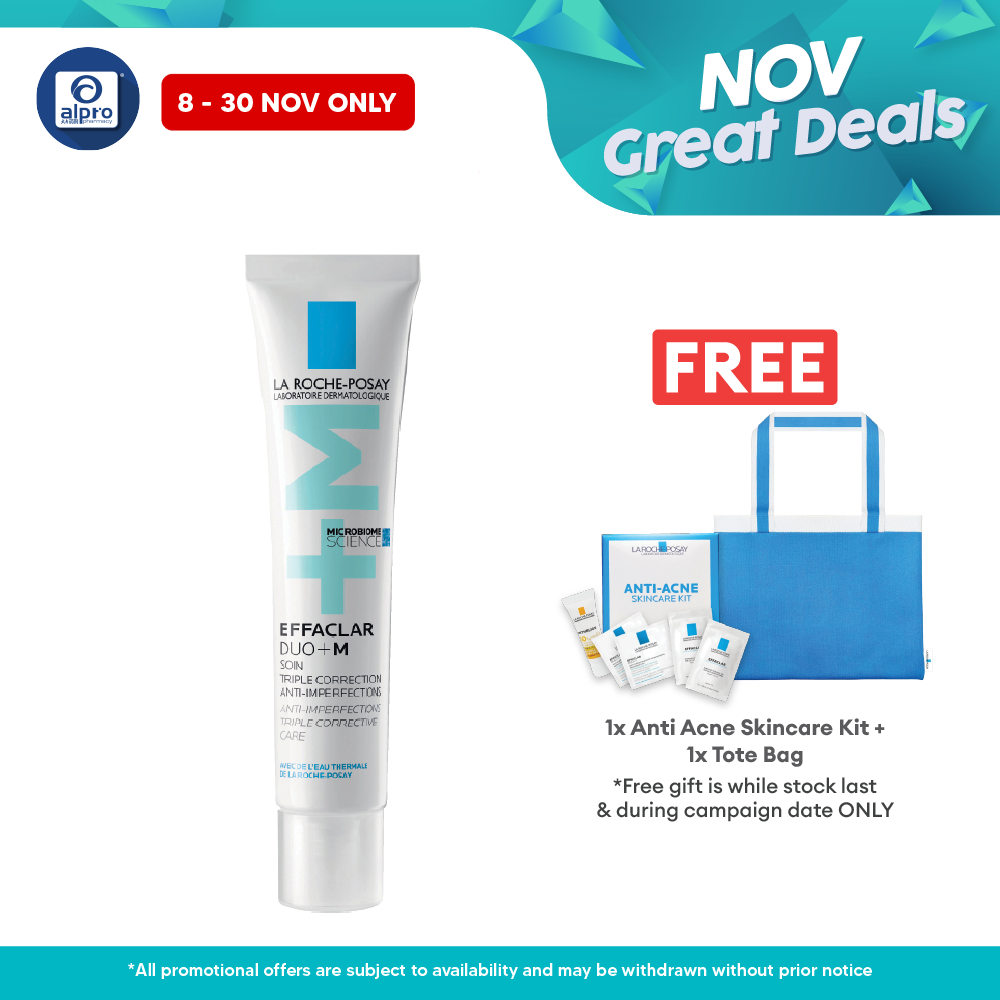 La Roche Posay Effaclar Duo (+) Acne Moisturiser 40ml | Hydrates Oily Skin La Roche Posay