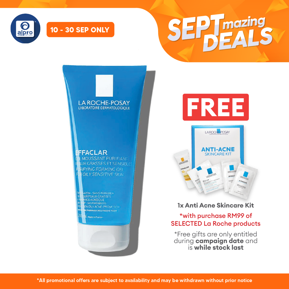 La Roche Posay Effaclar Foaming Gel Cleanser 200ml | Reduce Acne La Roche Posay