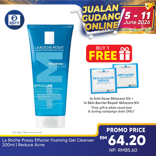 La Roche Posay Effaclar Foaming Gel Cleanser 200ml | Reduce Acne La Roche Posay
