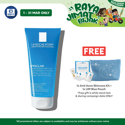 La Roche Posay Effaclar Foaming Gel Cleanser 200ml | Reduce Acne La Roche Posay