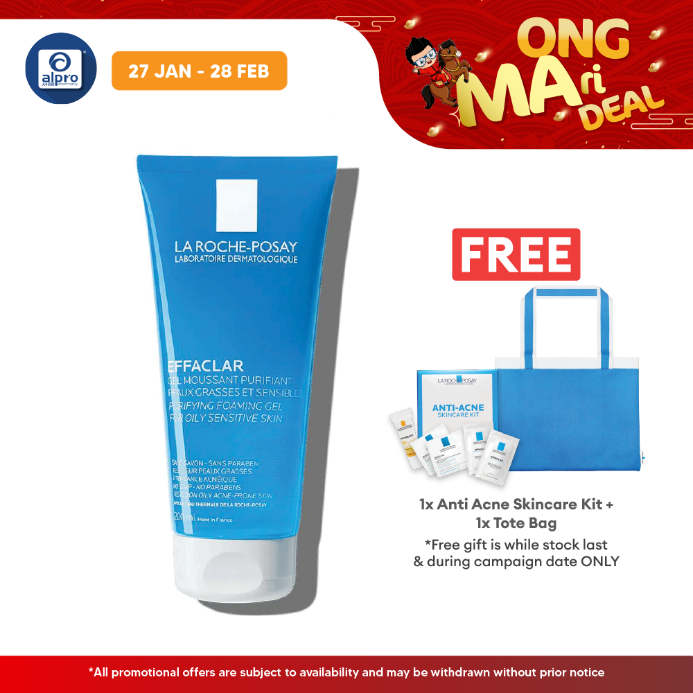 La Roche Posay Effaclar Foaming Gel Cleanser 200ml | Reduce Acne La Roche Posay