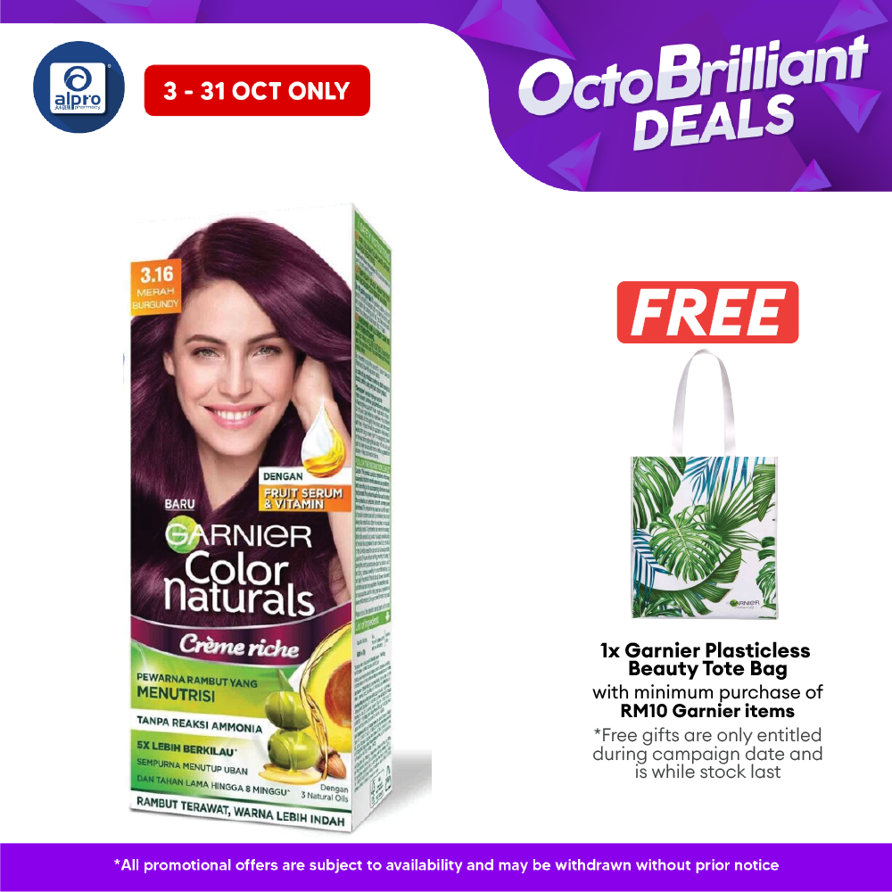 Garnier Color Naturals Creme 3.16 Burgundy Alpro Pharmacy