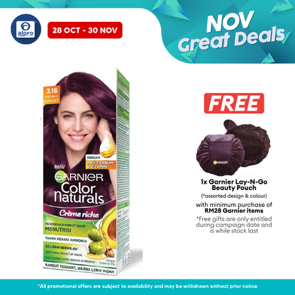 Garnier Color Naturals Creme 3.16 Burgundy Alpro Pharmacy