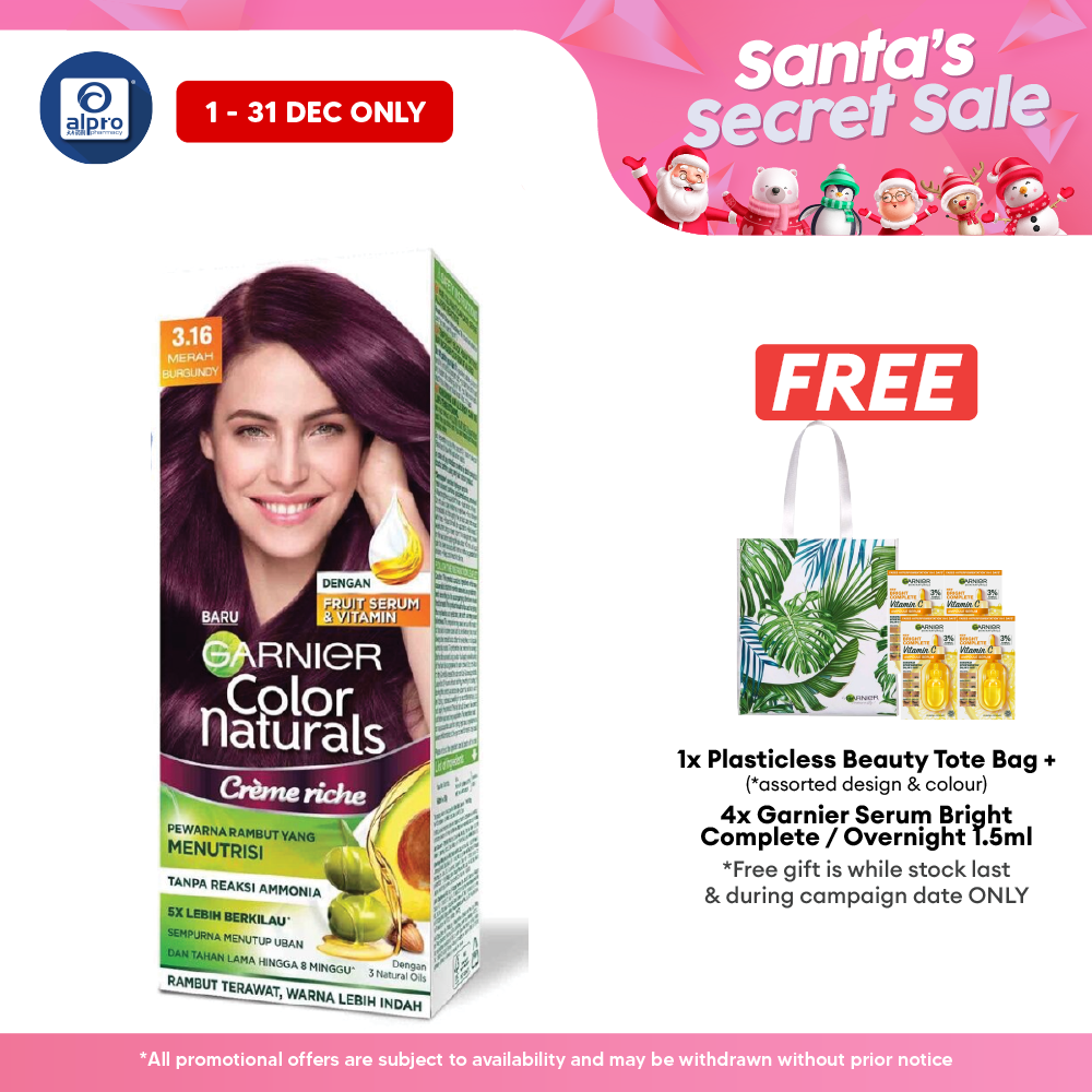 Garnier Color Naturals Creme 3.16 Burgundy Alpro Pharmacy