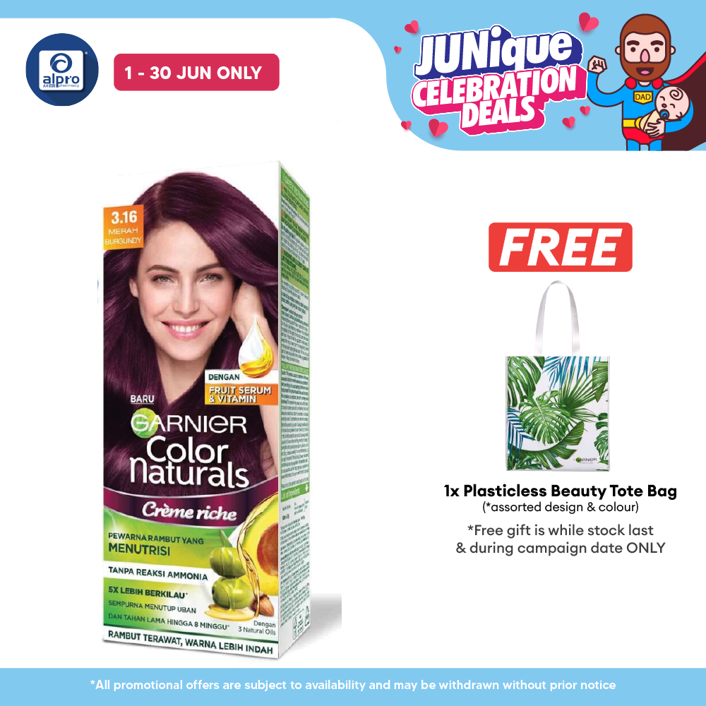 Garnier Color Naturals Creme 3.16 Burgundy Alpro Pharmacy