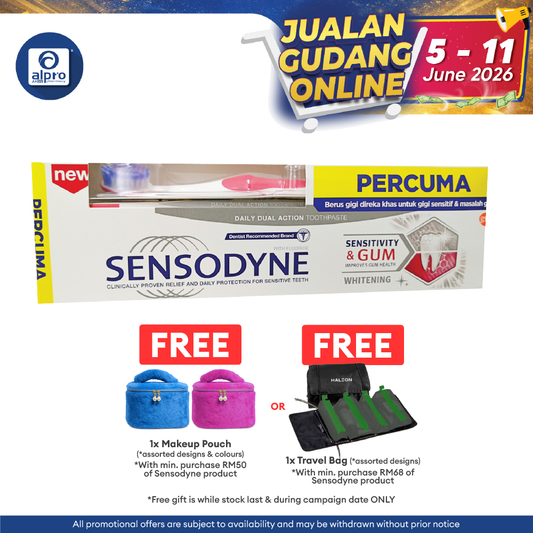 Sensodyne Sensitivity & Gum Whitening 100g free Toothbrush | Improve Gum Health Sensodyne