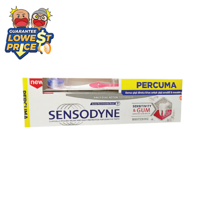 Sensodyne Sensitivity & Gum Whitening 100g free Toothbrush | Improve Gum Health Sensodyne
