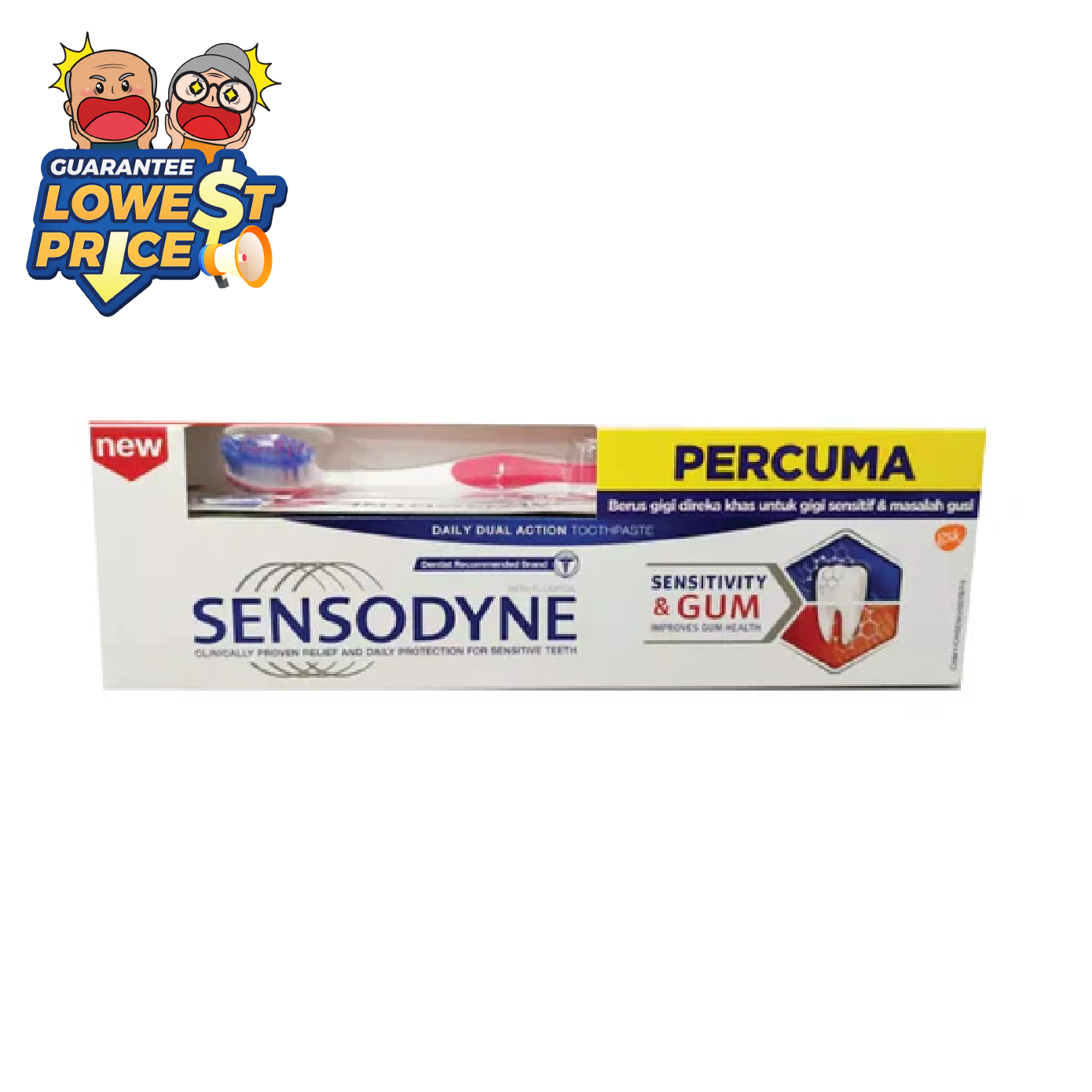 Sensodyne Sensitivity & Gum 100g Free Toothbrush | Relieve Tooth Sensitivity Sensodyne