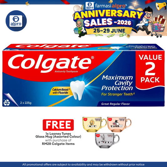 Colgate Red Great Regular Flavor 225gm 2s Colgate