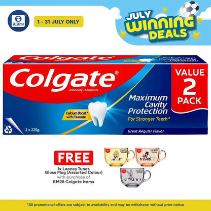 Colgate Red Great Regular Flavor 225gm 2s Colgate