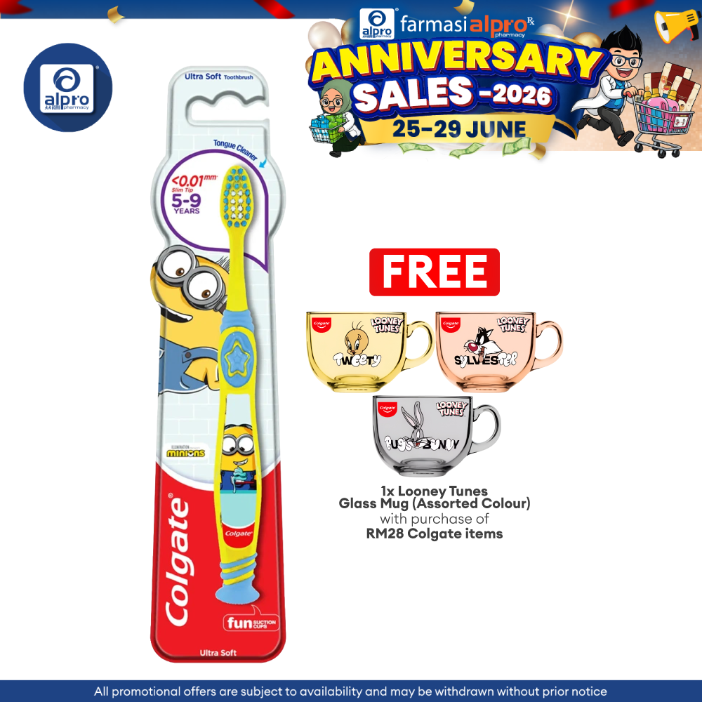 Colgate Toothbrush Minions Ultra Soft 5-9 Years 1s Colgate