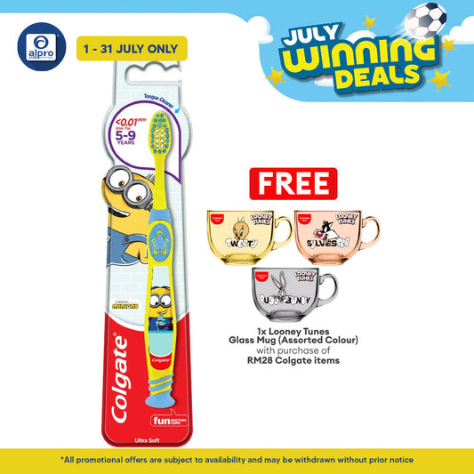 Colgate Toothbrush Minions Ultra Soft 5-9 Years 1s Colgate