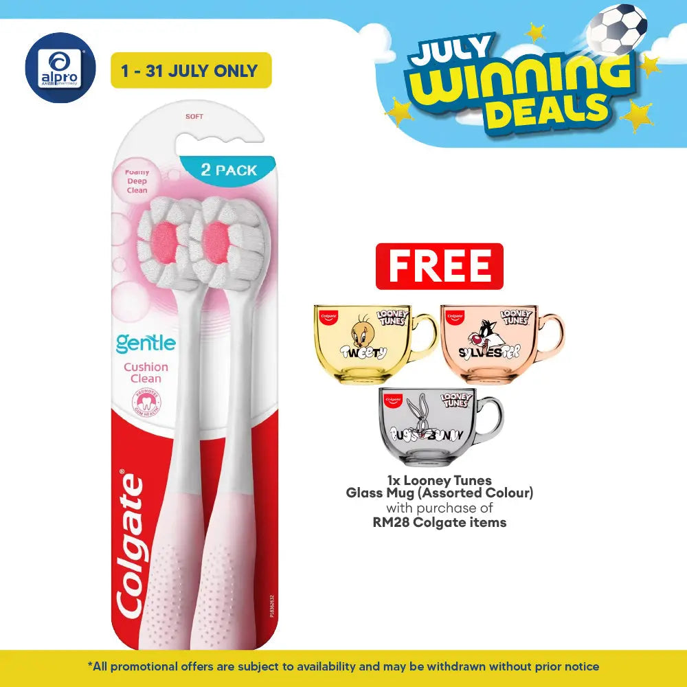 Colgate Toothbrush Cushion Clean 2s Colgate