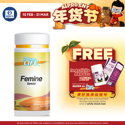 Powerlife Femine Sential 60s | For Women General Health Powerlife